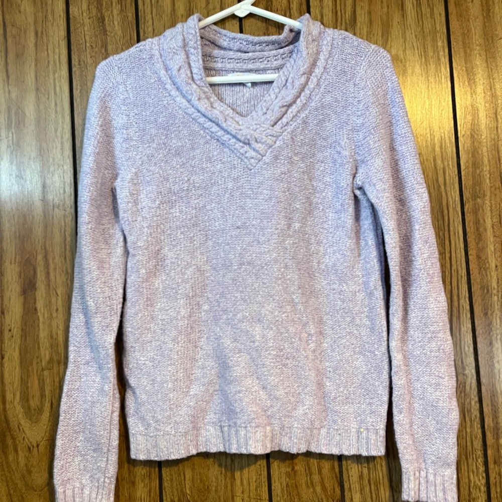 X-small Croft and Barrow purple knit sweater